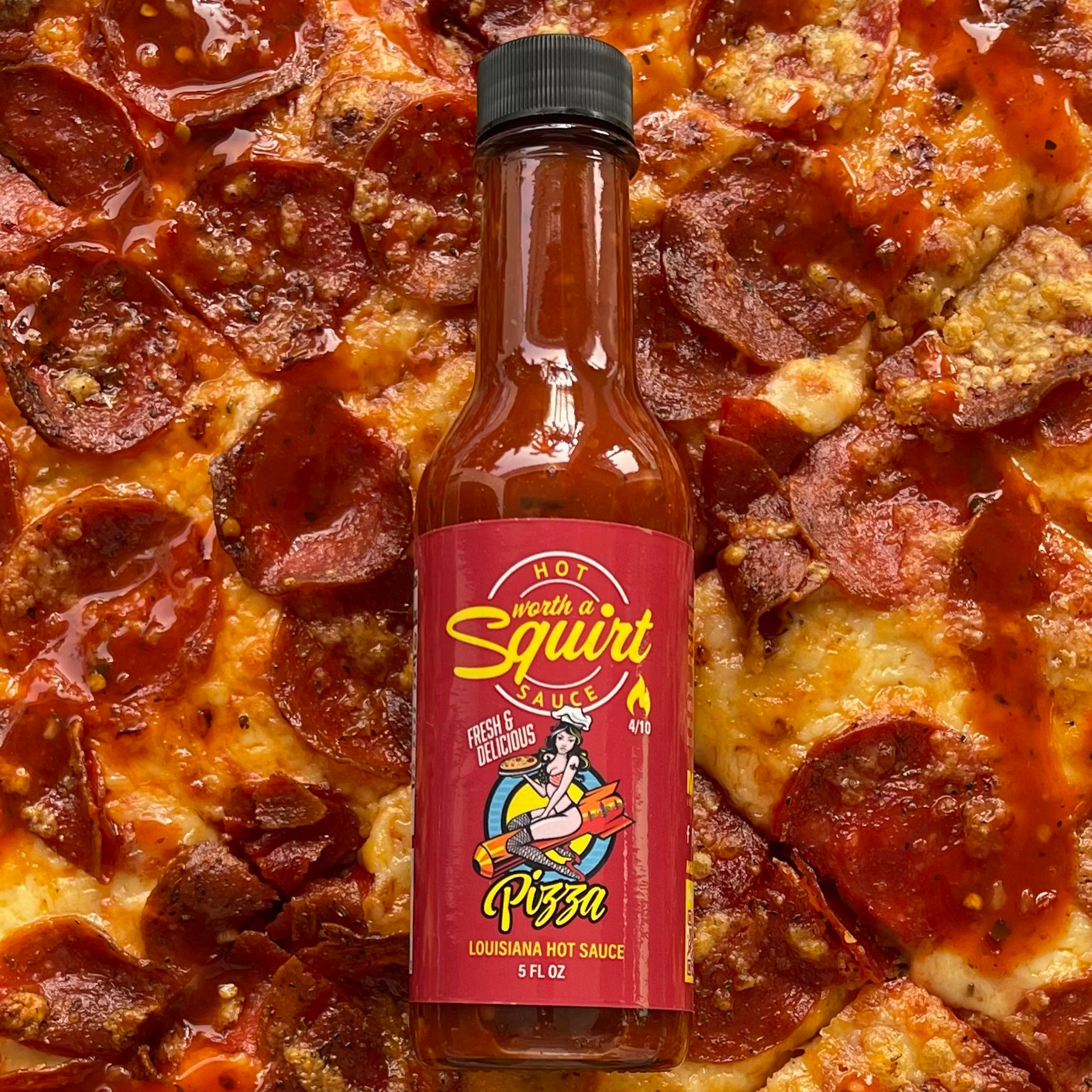 Worth A Squirt Louisiana Pizza Hot Sauce – MeatSoHorny